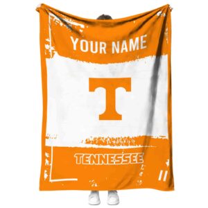 custom tennessee volunteers paint strokes orange white blanket best selling