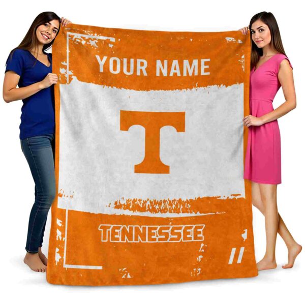 custom tennessee volunteers paint strokes orange white blanket fashion forward
