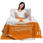 custom tennessee volunteers paint strokes orange white blanket latest model