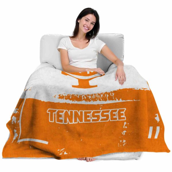 custom tennessee volunteers paint strokes orange white blanket latest model