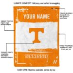 custom tennessee volunteers paint strokes orange white blanket new arrival