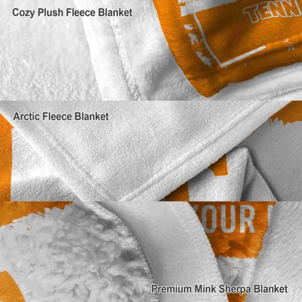 custom tennessee volunteers paint strokes orange white blanket premium grade