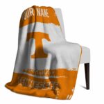 custom tennessee volunteers paint strokes orange white blanket top rated