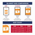 custom tennessee volunteers paint strokes orange white blanket trendy