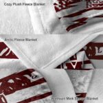custom texas am aggies floral stripes maroon white blanket best selling
