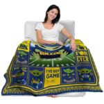 custom toledo rockets baby yoda blue blanket latest model