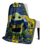 custom toledo rockets baby yoda blue blanket top rated