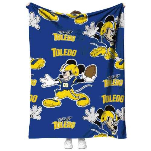 custom toledo rockets mickey blue blanket best selling