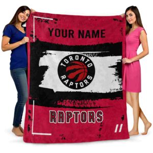 custom toronto raptors paint strokes red white blanket fashion forward