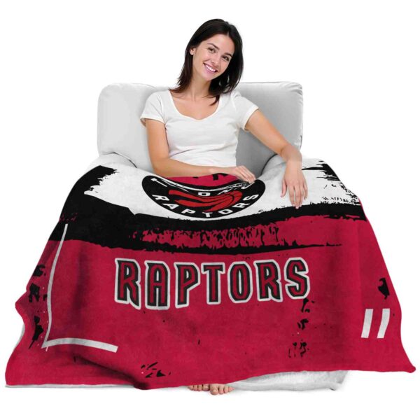 custom toronto raptors paint strokes red white blanket latest model