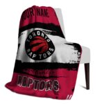 custom toronto raptors paint strokes red white blanket top rated