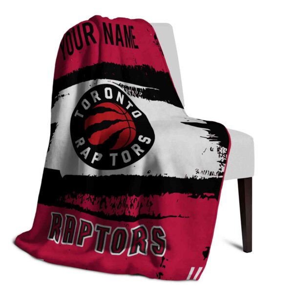 custom toronto raptors paint strokes red white blanket top rated