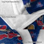 custom tulsa golden hurricane mickey blue blanket premium grade