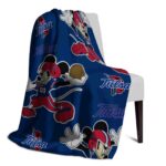 custom tulsa golden hurricane mickey blue blanket top rated