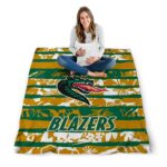 custom uab blazers floral stripes green white blanket best selling