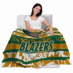 custom uab blazers floral stripes green white blanket best selling
