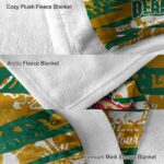 custom uab blazers floral stripes green white blanket best selling