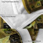 custom ucf knights baby yoda gold blanket best selling