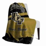 custom ucf knights grunge streaks gold blanket top rated