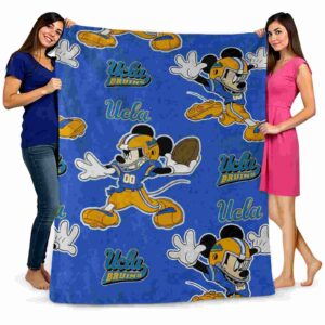 custom ucla bruins mickey blue blanket fashion forward