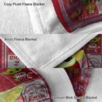 custom umass minutemen baby yoda red blanket best selling