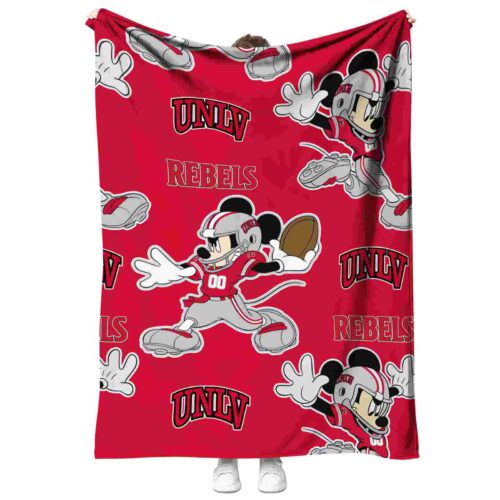 custom unlv rebels mickey red blanket best selling