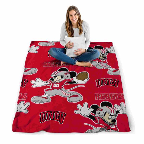 custom unlv rebels mickey red blanket high quality
