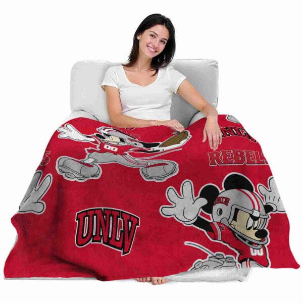 custom unlv rebels mickey red blanket latest model