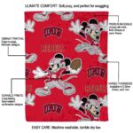 custom unlv rebels mickey red blanket new arrival