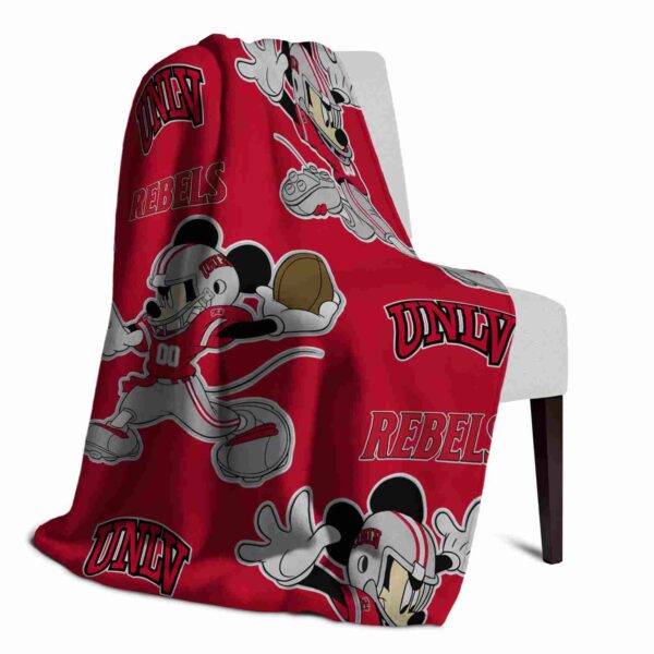 custom unlv rebels mickey red blanket top rated