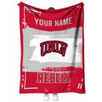 custom unlv rebels paint strokes red white blanket best selling