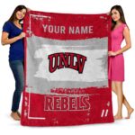 custom unlv rebels paint strokes red white blanket best selling