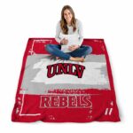 custom unlv rebels paint strokes red white blanket best selling