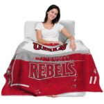 custom unlv rebels paint strokes red white blanket best selling