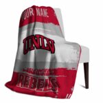custom unlv rebels paint strokes red white blanket best selling
