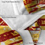 custom usc trojans floral stripes red white blanket best selling