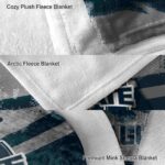custom utah state aggies grunge streaks navy blanket best selling