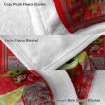 custom utah utes baby yoda red blanket best selling