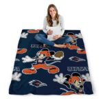 custom utsa roadrunners mickey orange blanket best selling