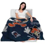custom utsa roadrunners mickey orange blanket best selling