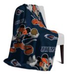 custom utsa roadrunners mickey orange blanket best selling