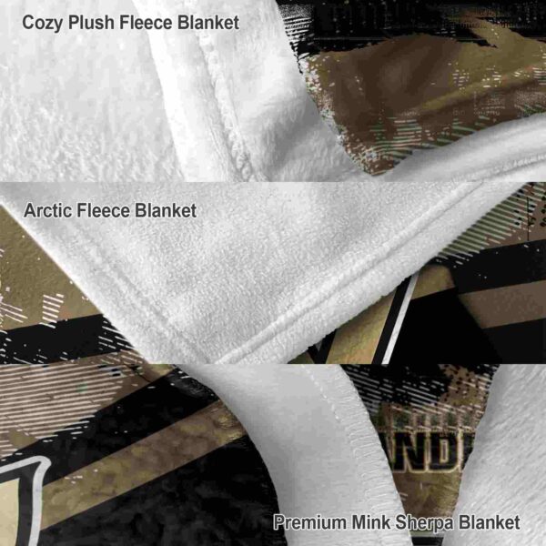 custom vanderbilt commodores grunge streaks black blanket premium grade
