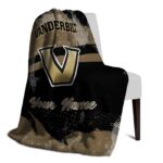 custom vanderbilt commodores grunge streaks black blanket top rated