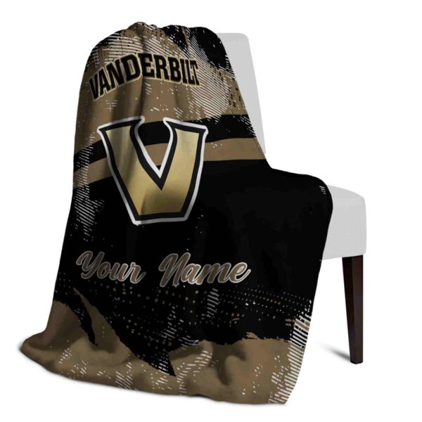 custom vanderbilt commodores grunge streaks black blanket top rated