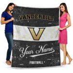 custom vanderbilt commodores grunge texture black white blanket fashion forward