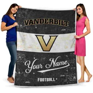 custom vanderbilt commodores grunge texture black white blanket fashion forward
