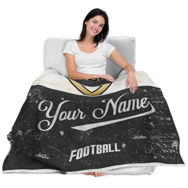 custom vanderbilt commodores grunge texture black white blanket latest model