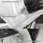 custom vanderbilt commodores grunge texture black white blanket premium grade