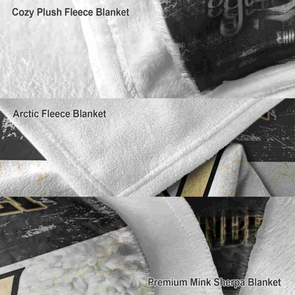 custom vanderbilt commodores grunge texture black white blanket premium grade