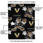 custom vanderbilt commodores mickey black blanket best selling